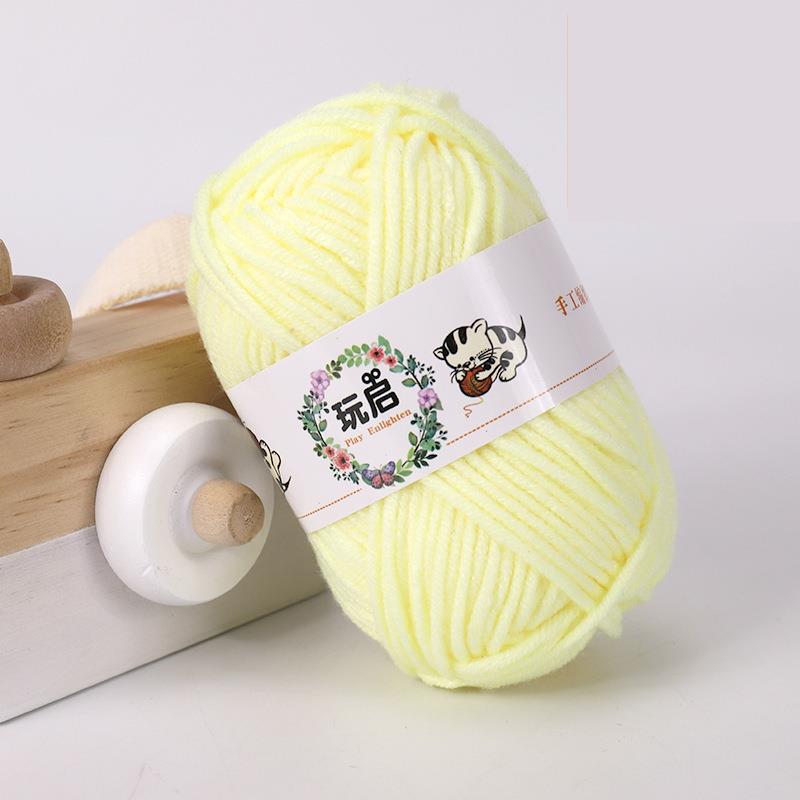 25g Baby Milch Baumwollgarn zum Handstricken Häkelgarn DIY Linie zum betroffen weicher Faden DIY Amigurumi zur Seite fahren Puppe