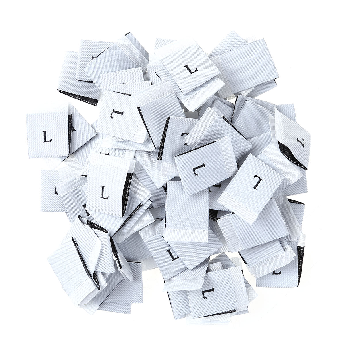 400-pacchetto S/M/L/XL etichette per abbigliamento macchiare etichette per indumenti da cucito fai-da-te etichette in poliestere tessute etichette etichette tessili per la casa codice prodotti