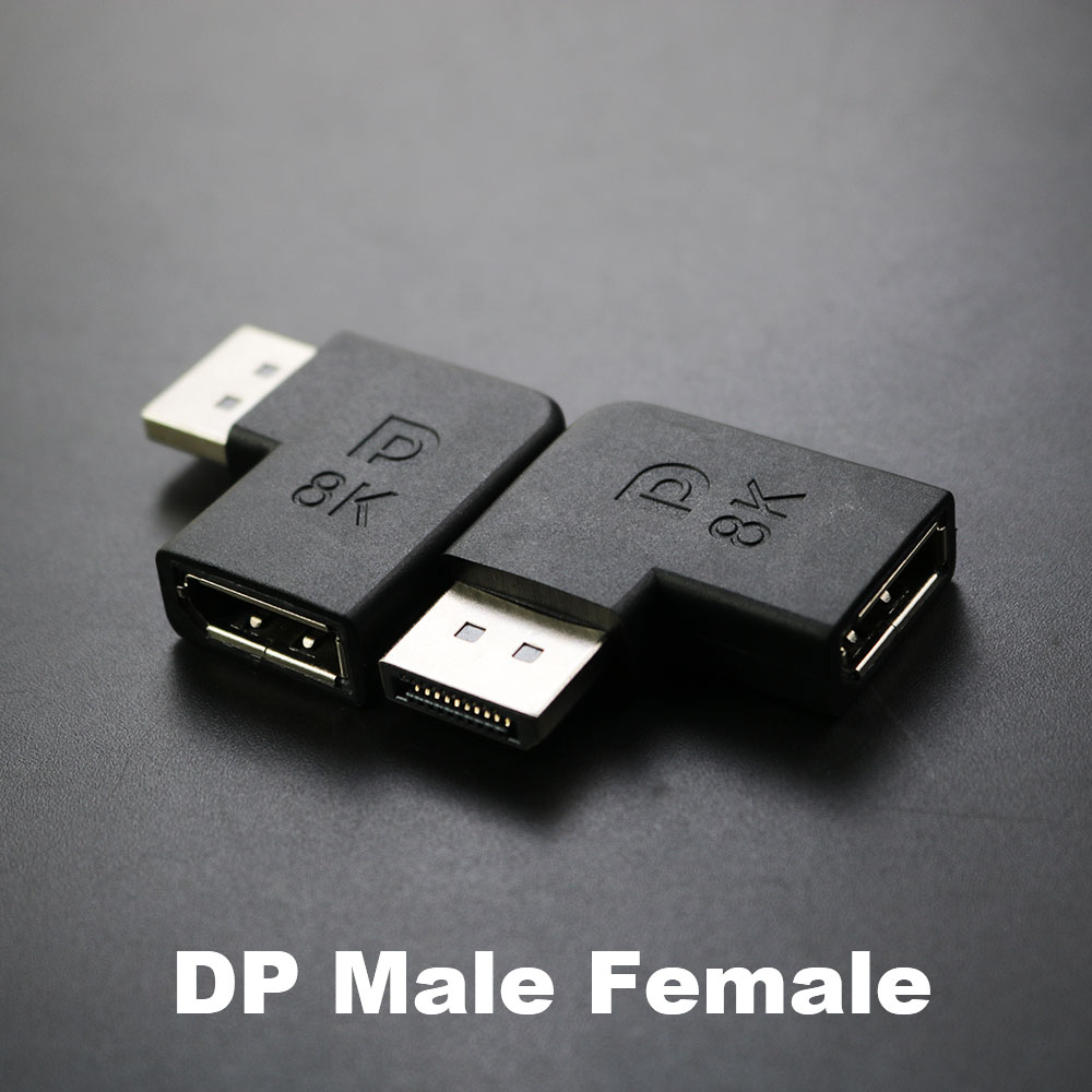 Displayport 1,4 V zu Mini-dp-Adapter rechtwinklig dp 8k/60hz 4k 2k/165hz durch 90 Grad Winkel Displayport 1,4 Konverter: Weiß