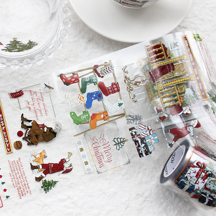 Moodtape washi tape huisdier transparantie Kerst mooie tape Scrapbooking Album diy handgemaakte decoratie sticker maskingtape papier