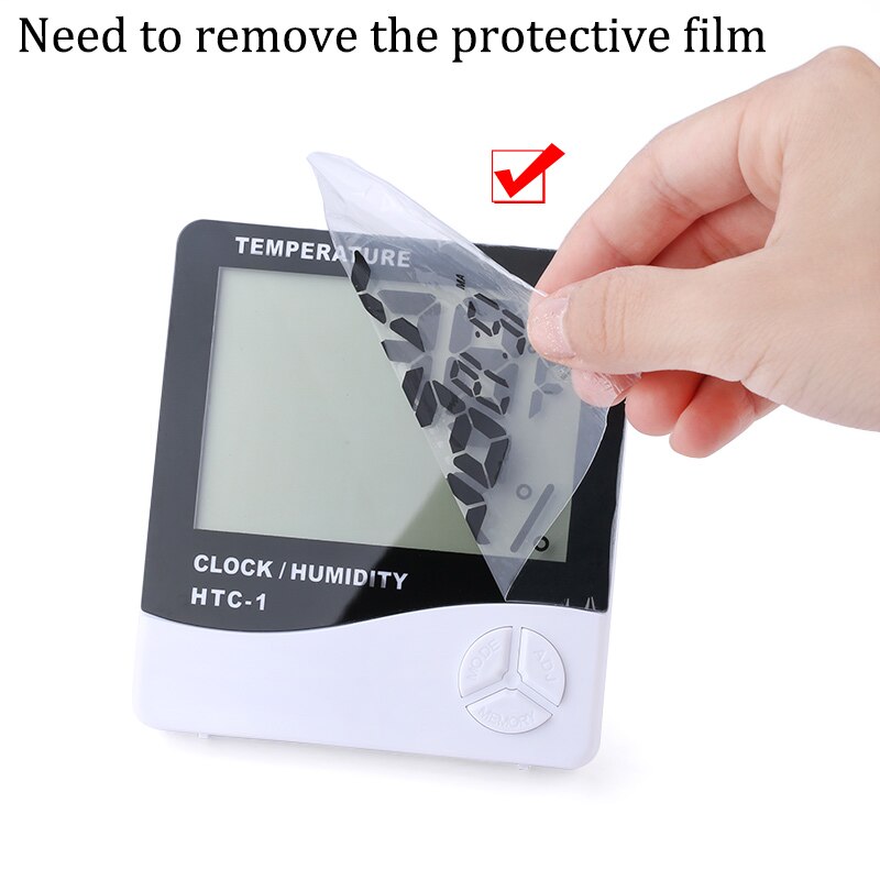 Thermomètre numérique pour Extension de cils, hygromètre électronique LCD, température, humidité, compteur de cils, horloge météo