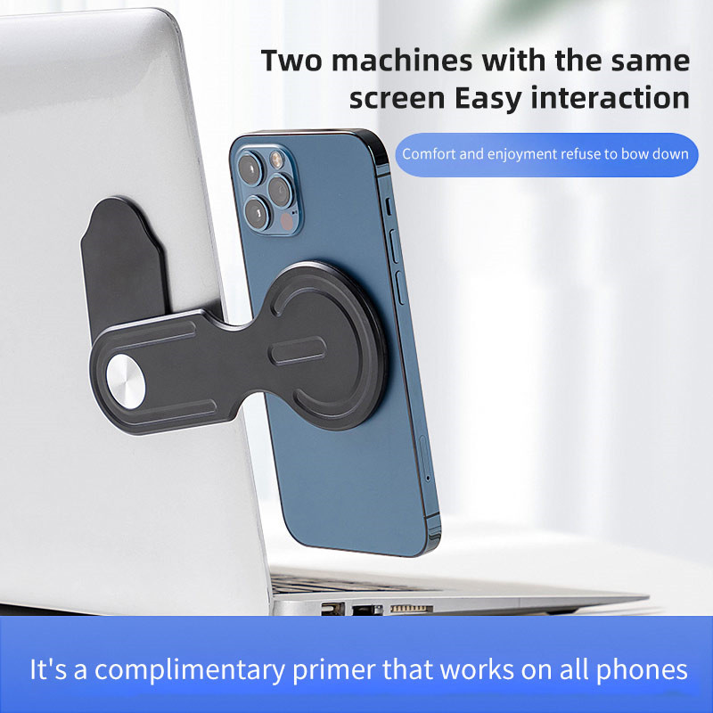 UKGO magnetyczny ekran laptopa uchwyt na telefon do Magsafe dla iPhone15 14 regulowany składany wspornik mocowanie boczne stojaka