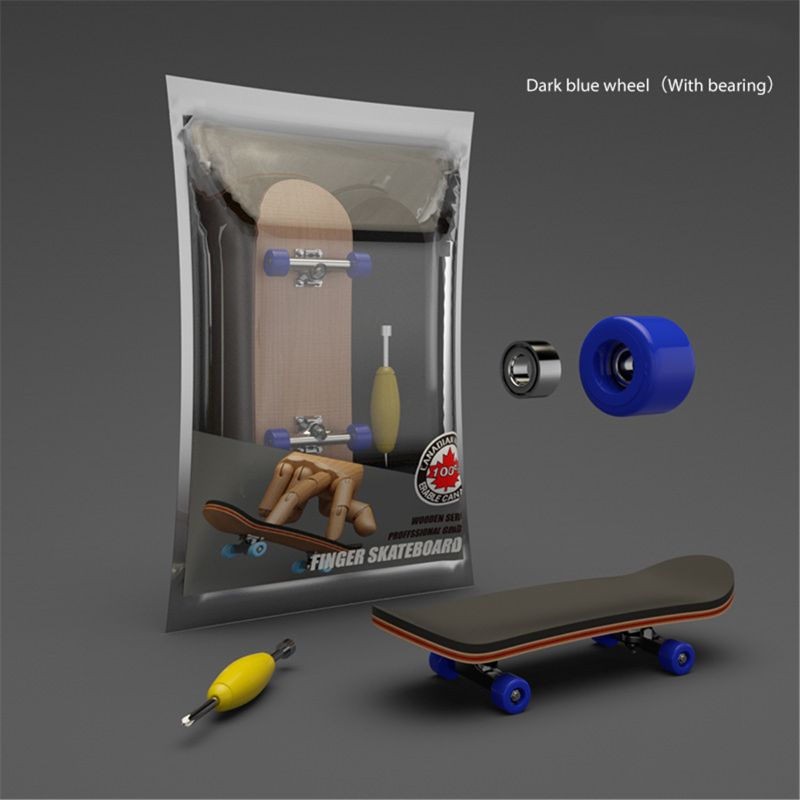 Mini deskorolka drewniana podstrunnica zabawka profesjonalne stenty Finger Skate Set: BL-B