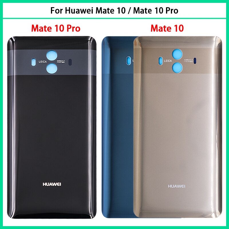 Nieuw Voor Huawei Mate 10 / Mate 10 Pro Batterij Back Cover 3D Glas Panel Mate10 Achter Deur Batterij Behuizing case Lijm Vervangen