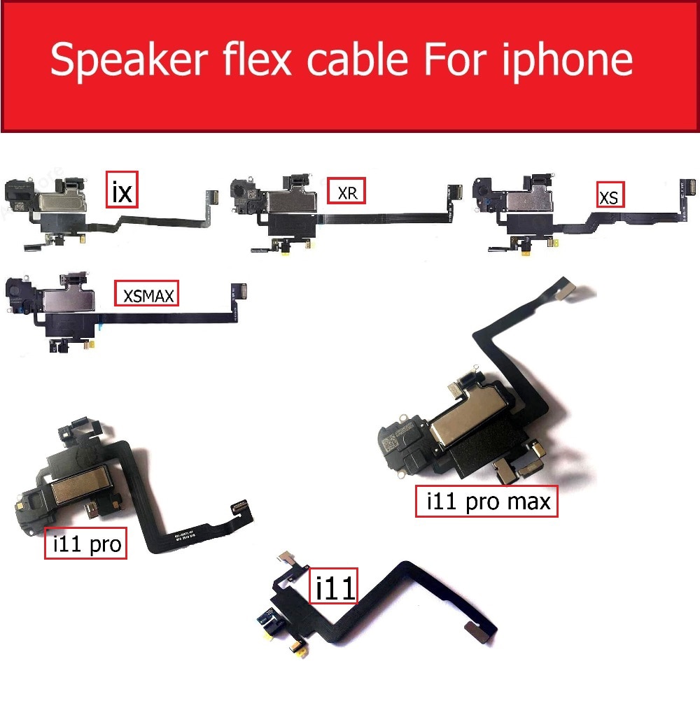 Işık yakınlık sensörü Flex kablo kulaklık kulak hoparlör meclisi iPhone X XS Max XR 11 Pro Max yedek parçalar