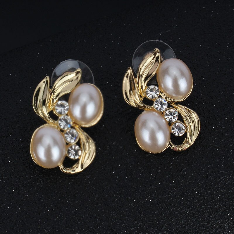 Jiayijiaduo Africano Conjunto De Jóias de Casamento para As Mulheres Nupcial Jóias Da Cor do Ouro Colar Brinco Set dropshipping