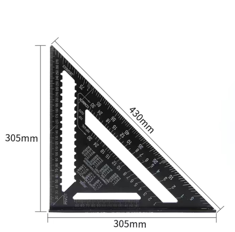 Aluminiumslegering hastighed firkantede svansoner, der måler lineal gerning: 2