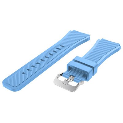 22mm Morbido Gel di Silice Sport Watch Band Strap Per Huami Amazfit Stratos Astuto Della Vigilanza per Amazfit Ritmo Stratos 2/ 2 s Cinghie Braccialetto: Light blue