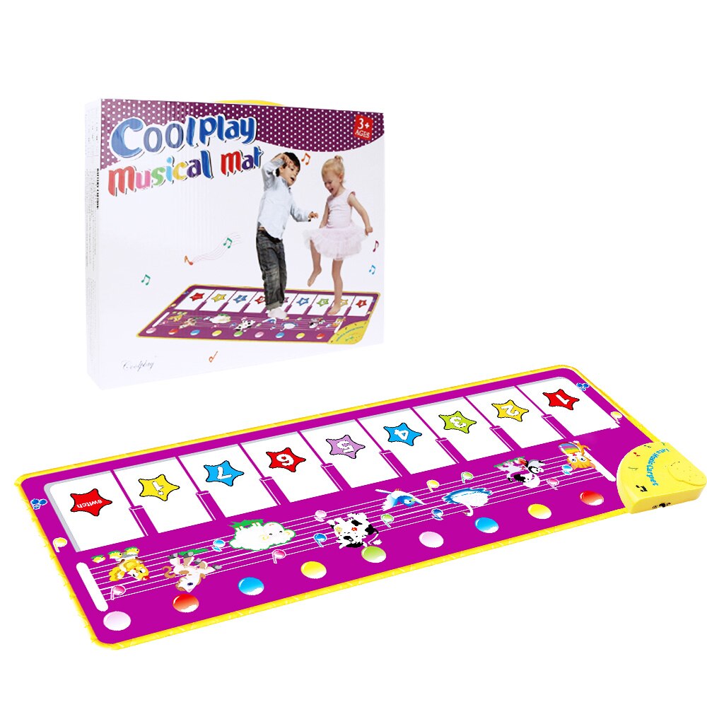 110x36cm Musicale pianoforte Zerbino Del Gioco Del bambino Zerbino Giocattolo Strumento Musicale Zerbino Gioco Tappeto di Musica Giocattoli Educativi Giocattoli per I Bambini Regalo di Natale: D 100X36CM con scatola
