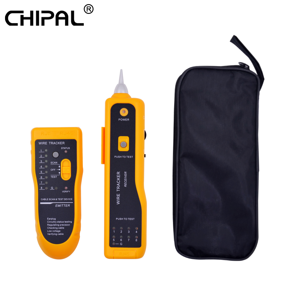 CHIPAL JW-360 Ethernet LAN Network Cable Tester Phone Telephone Wire Tracker Tracer for UTP STP Cat5 Cat5E Cat6 Cat6E RJ45 RJ11