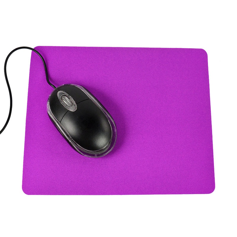 Optical Mouse pad Slim Anti-Slip Wrist Protection Mice Gaming Mouse Pad Mat Colorful Cloth smooth&anti-slip Mousepad 21.5*17.5cm: Purple