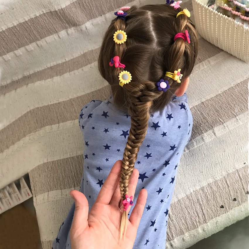 20/40Pcs Meisjes Haaraccessoires Geschenkdoos Elastische Haarbanden Bloem Clip Bows Hoofdband Haarband Leuke haarbanden Voor Kinderen