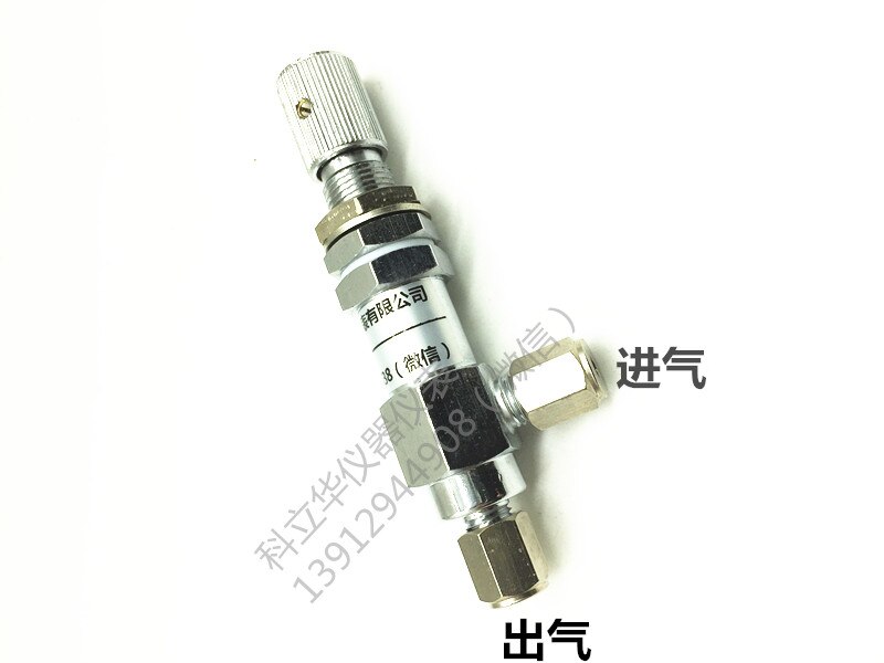 Precision Gas Needle Valve, Flow Regulating Valve, ZXF-1 Inner Pore Diameter 3MM 1/8 6mm Chromatography Accessories