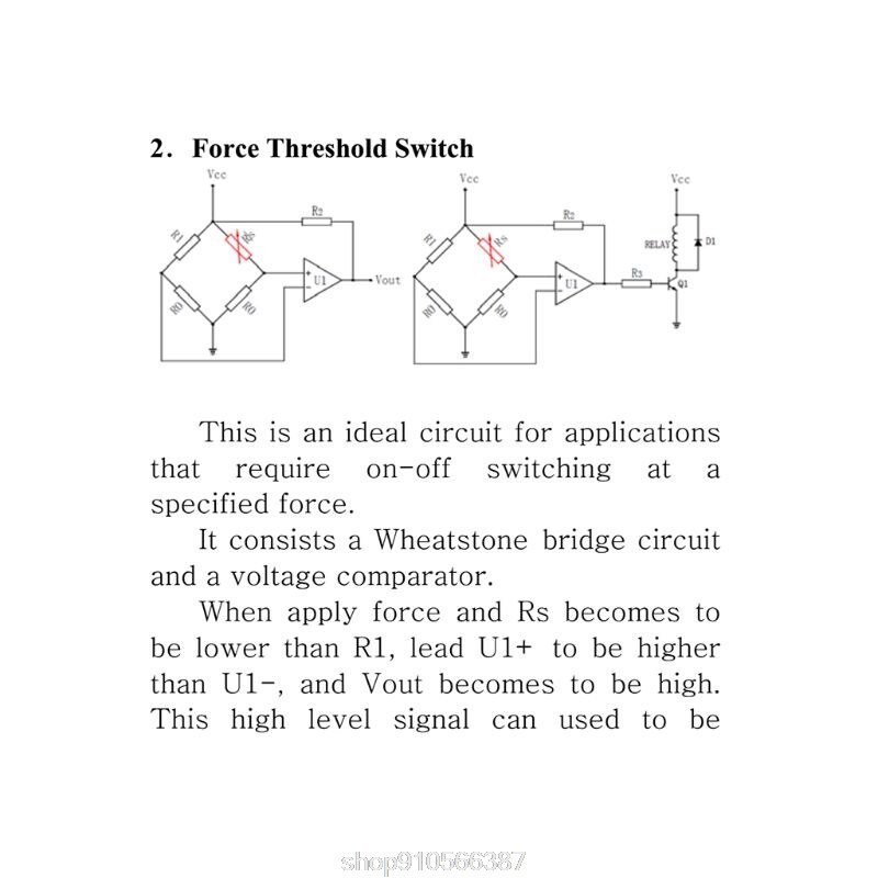 High Accuracy 10g-1kg Pressure Sensor Smart Flexible Thin Film Force Sensor N06 20