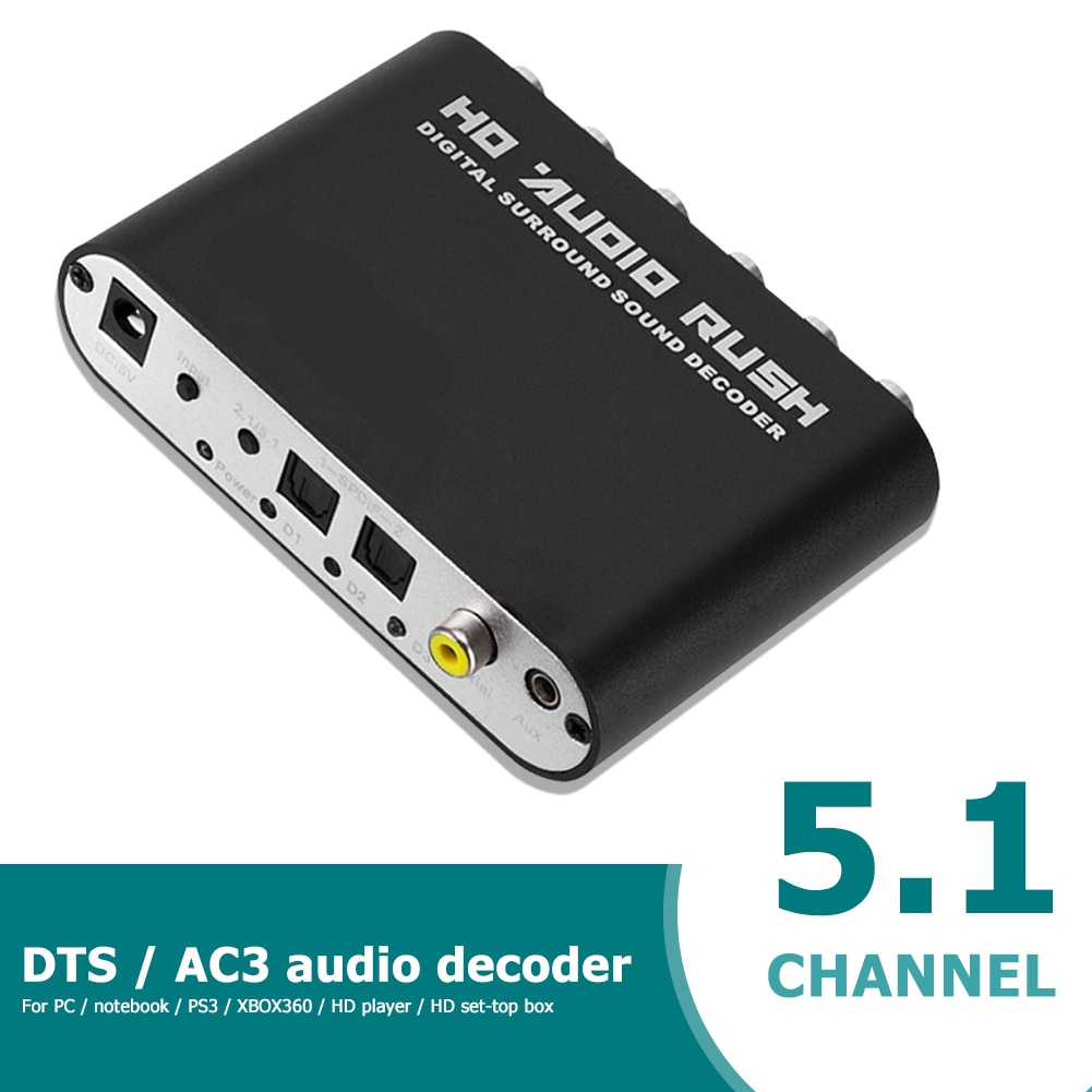 5.1 CH AC3 DTS Dolby HD décodeur Audio Coaxial num... – Grandado