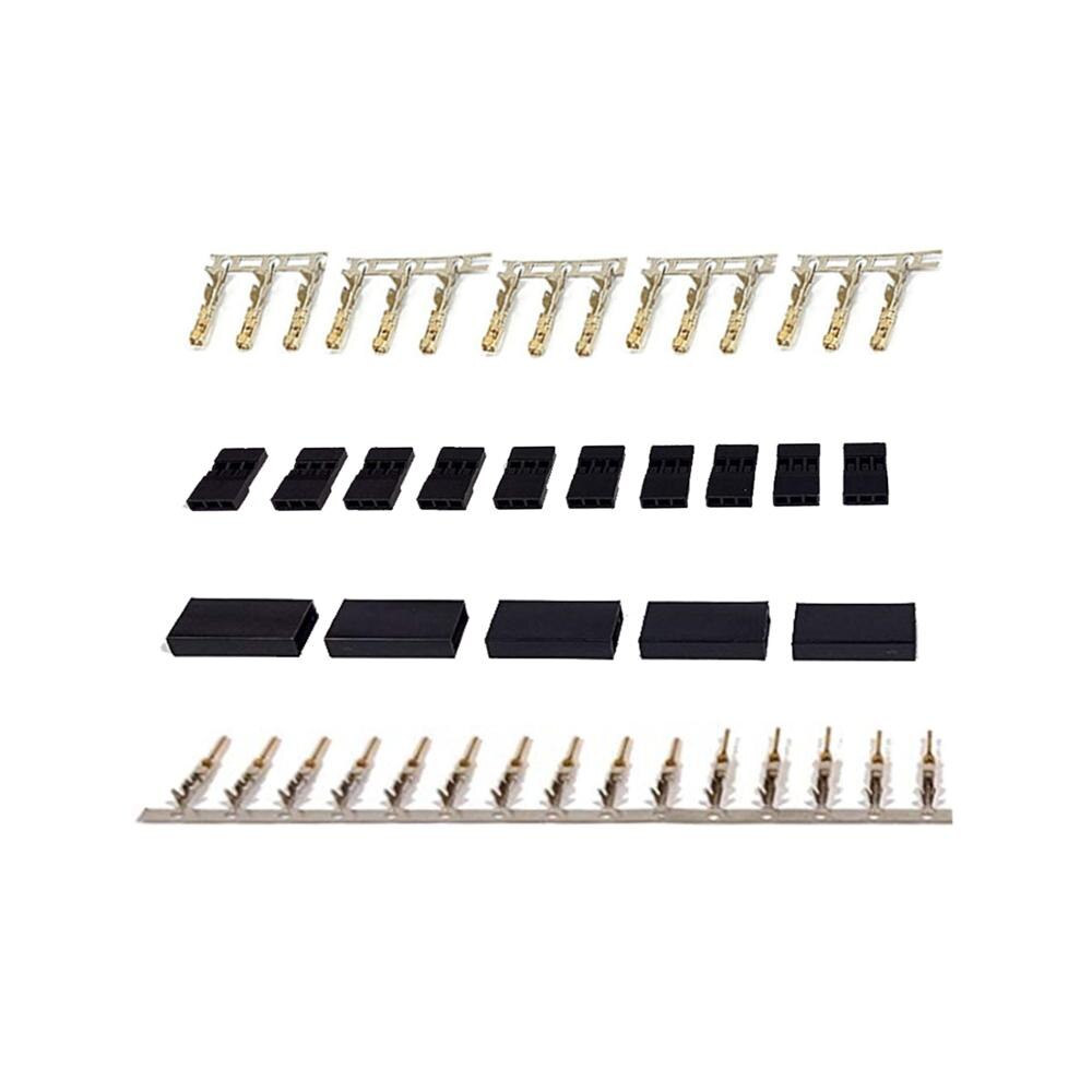 Connecteur de récepteur Servo Jr Futaba, 5/10 paires de connecteurs avec serrure et bornes en plaqué or pour batterie RC: 5 pairs JR