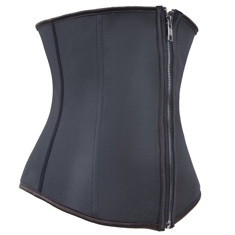 Gaine Amincissante à la taille, Zip et 3 crochets, Gaine de taille, désossée en acier et sculpteur du corps, cintrée à la taille, Corset, Gaine Amincissante