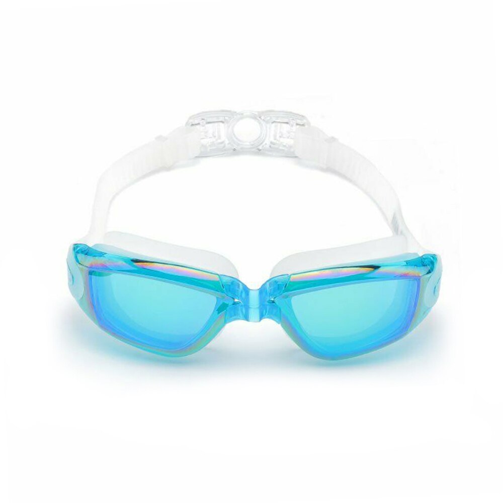 Optische Zwembril Mannen Vrouwen Bijziendheid Zwembad Oordopje Bril Duiken Eyewear Adult Swim Recept Waterdicht Beroep: Blauw