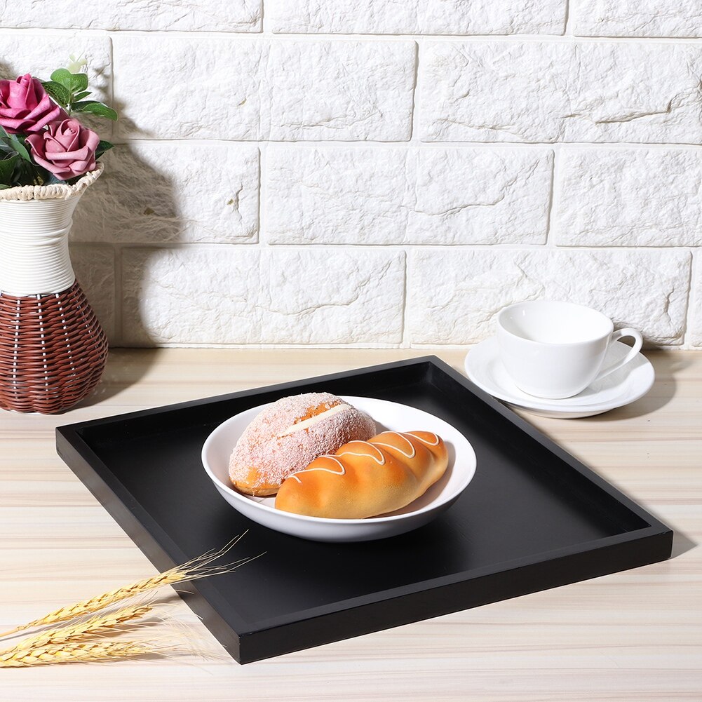 Natural Wood Serving Tray SPA Tea Food Server Dishes Platter Hotel Restaurant Fast Food Restaurant