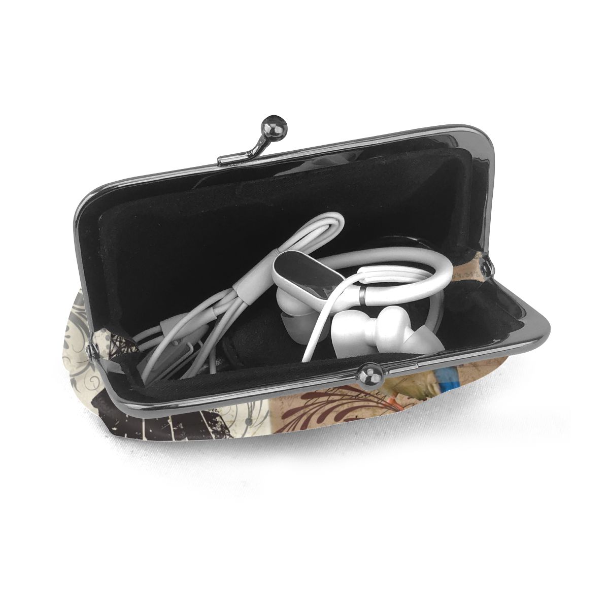 Parijs vogel en eiffeltoren dames portemonnee kleine dames portemonnee dames portemonnee munt portemonnee