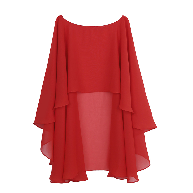 brude vestido de festa kvinners myke lette chiffong hødu sjal wraps skuldertrekning chiffong kveld bryllup kappe bolero dekke opp