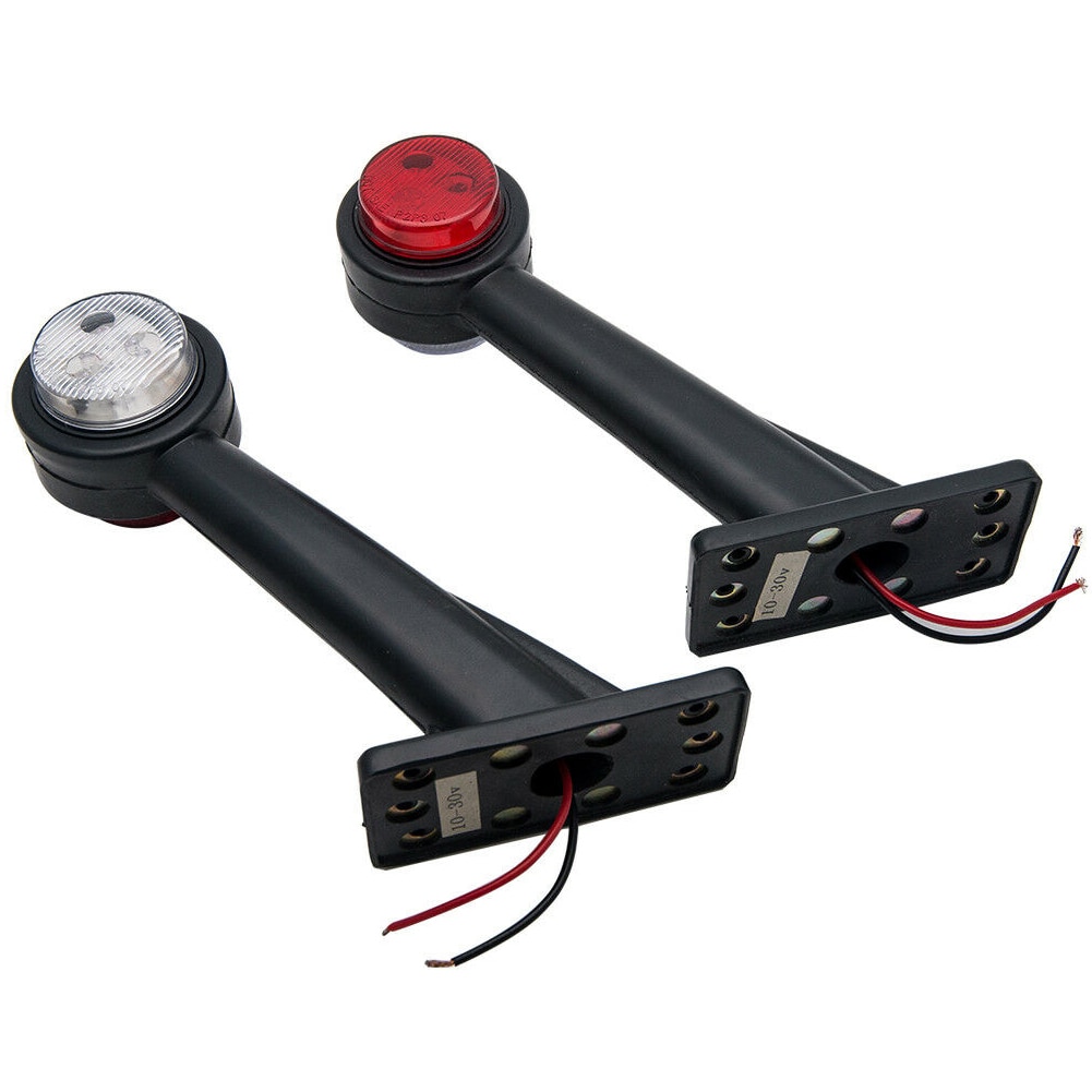 Til trailer lastbil lysstyrke holdbar led pære 20cm vandtætte signal universal billygter praktisk campingvogn omrids sidemarkør