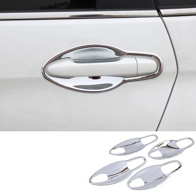 För honda crv cr-v hanlde täcker krom dörrhandtag lock trim exteriör dekoration tillbehör bil styling  c1311: Skål