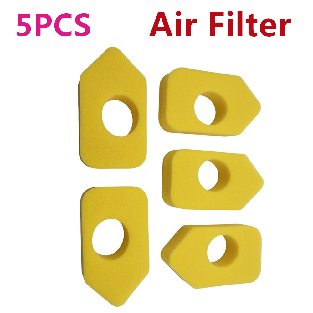 5 PCS NOVOS filtros de ar para Briggs Stratton 698369 5088D 5088H 5086K 4216 5099 Peças do cortador de grama do aparador do filtro de ar do jardim