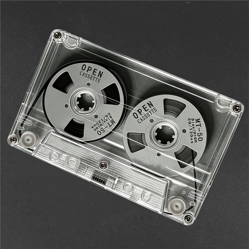 ABUO-Reel To Reel Blank Cassette Tape, Double Sided Metal Audio Cassette Tape With 50 Minutes Recording Time