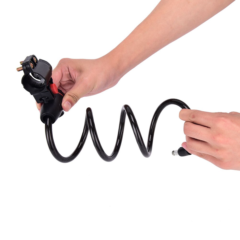 Bike Lock Anti-Theft Steel Strong Wire Coil Cable Bicycle Motorcycle Security Lock with 2 Keys Universal