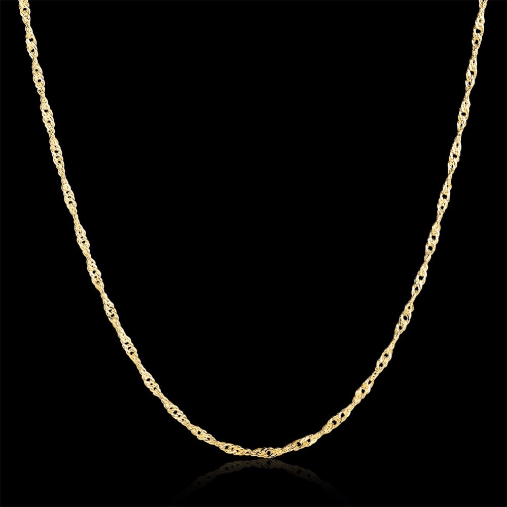 gold color chain necklace wedding exquisite silver lovely cute women classic for pendant jewelry best