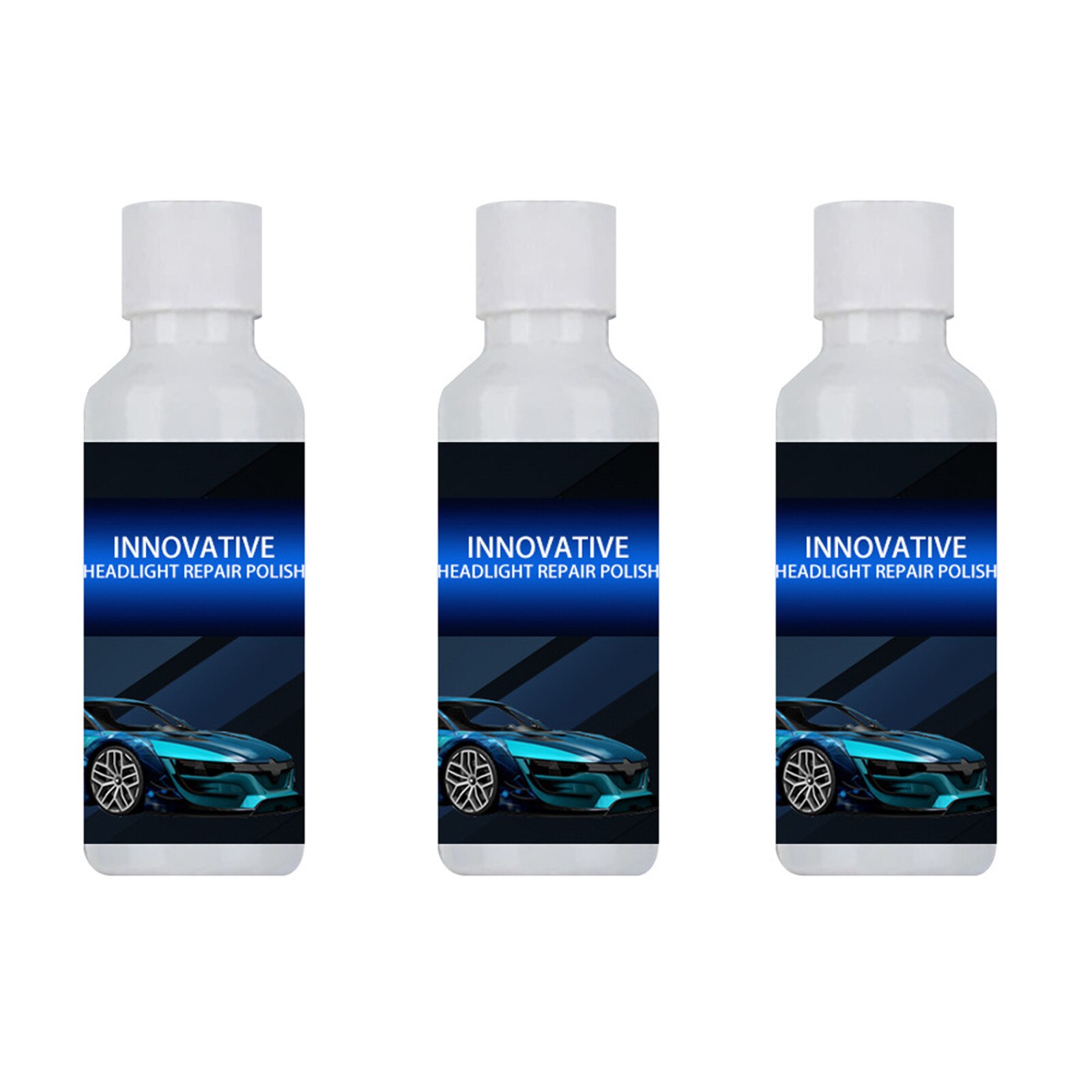 Car Headlight Cleaner Renewals Polish Automobile Repair Kit Headlight Repair Liquid Cleaning Glass Cleaner Car Accessories: 3pcs