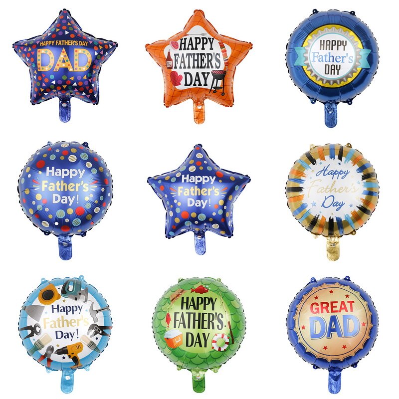 Ballons à hélium pour fête des pères, 18 pouces, espagnol, à feuille, décoration de fête