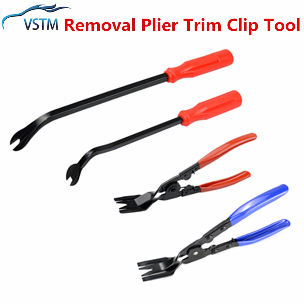 Newly Car Headlight Repair Installation Tool Trim Clip Removal Pliers Blue/Red for Car Door Panel Dashboard Removal Tool