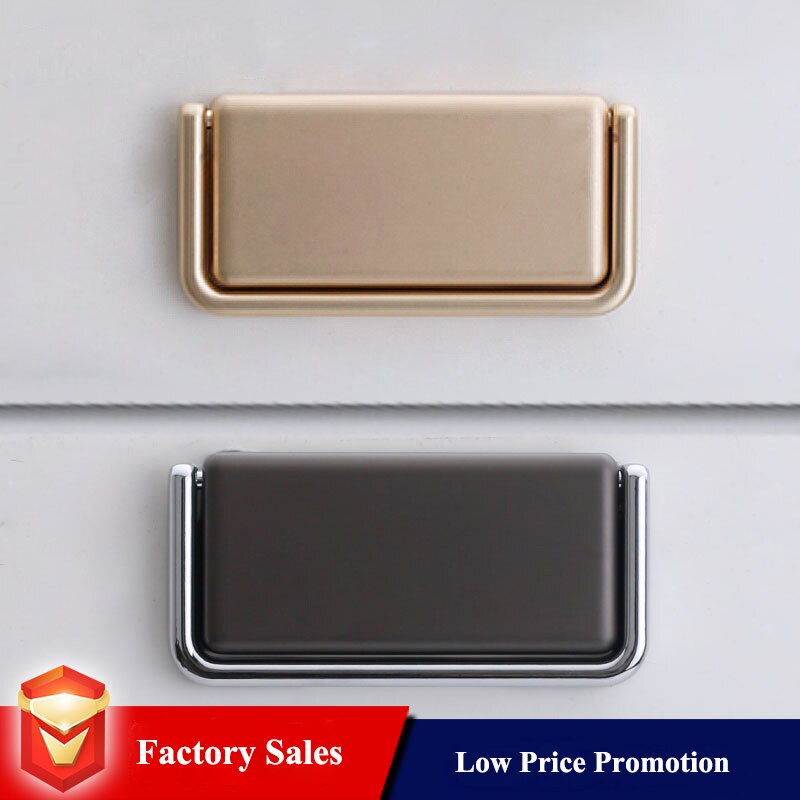 Modern Simple Drawer Wardrobe Door Handle Simple European Concealed Cabinet Door Handle Furniture Hardware Drawer Flush Knobs