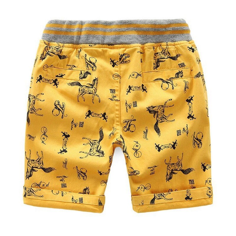 Garçons dessin animé imprimé cheval pantalons courts Shorts d'été enfants coton plage pantalons courts enfants Shorts pour garçons pantalons de sport