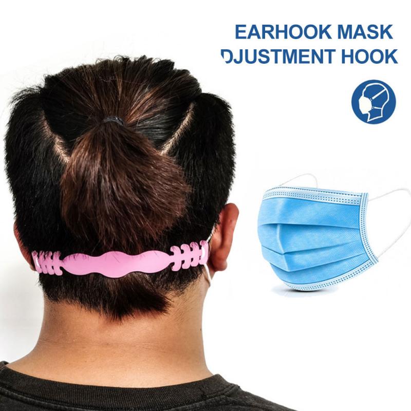 Universal maske krog forhindrer øre-træk justerbar maske reb forlængelse spænde maske spænde anti-glidende drop tilbehør: 5
