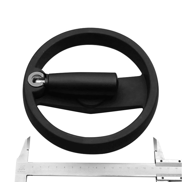 Dobbelt-eger værktøjsmaskinehjul med roterende håndtag dobbeltegerede nylonhåndhjul. værktøj knus-tilbud