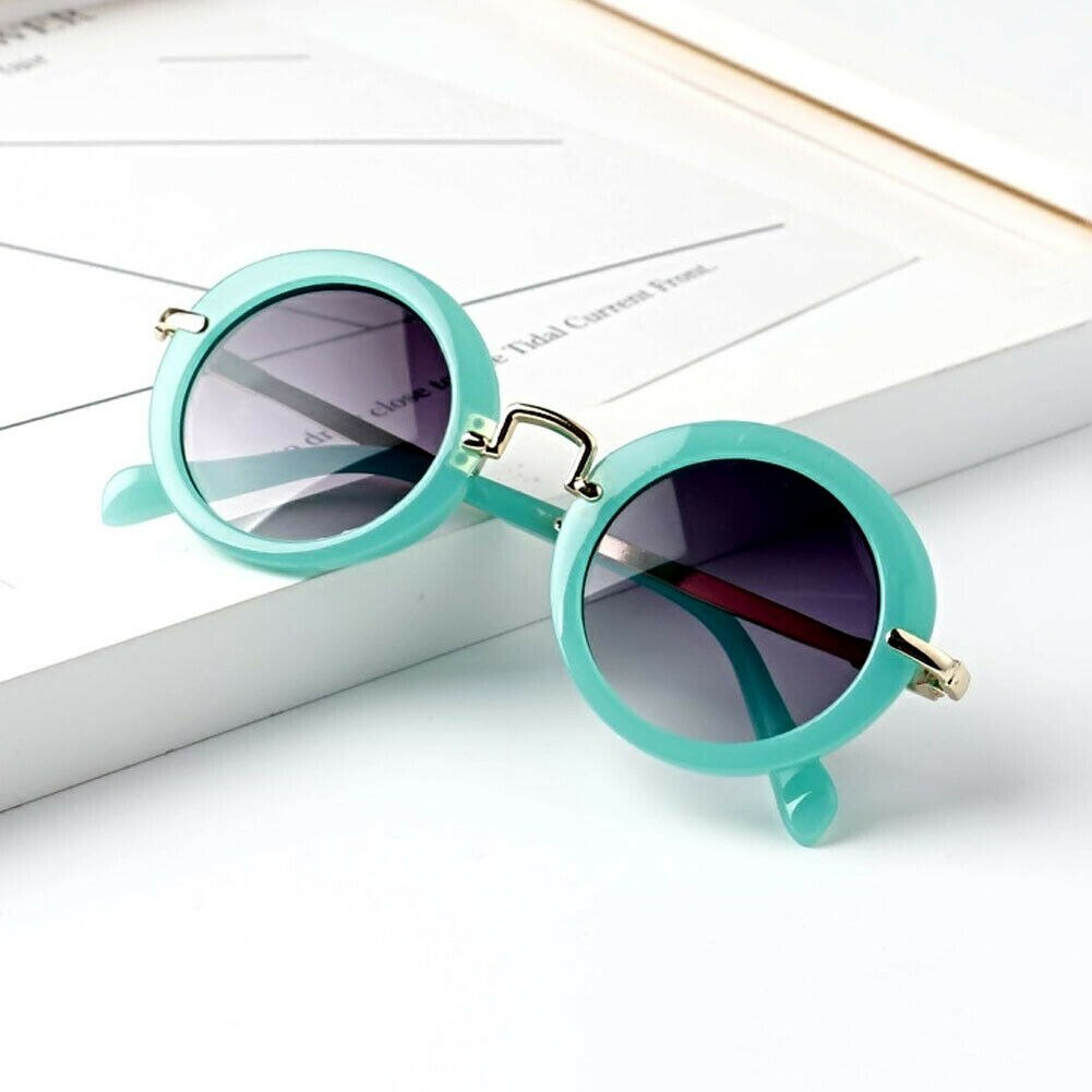 Kind Kids Jongens Meisjes Shades Baby Goggles Bril Kid Zonnebril Retro Zomer Kid Peuter Zonnebril UV400 Bescherming Brillen: Groen