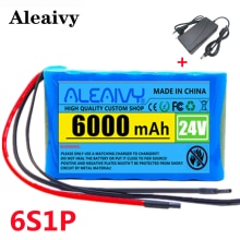 Batterie Vélo Électrique 24V 50Ah - 6S2P, Avec Chargeur, Pour Moteur 50W-500W