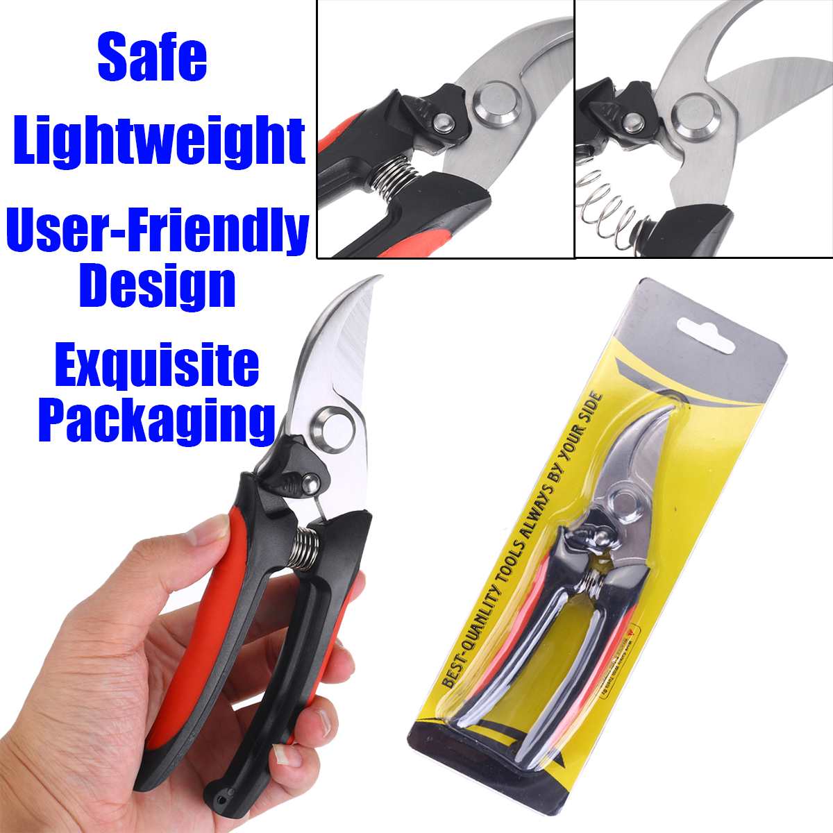 Gardening Pruning Shears, Which Can Cut Branches of 25mm Diameter, Fruit Trees, Flowers,Branches and Scissors Hand Tools