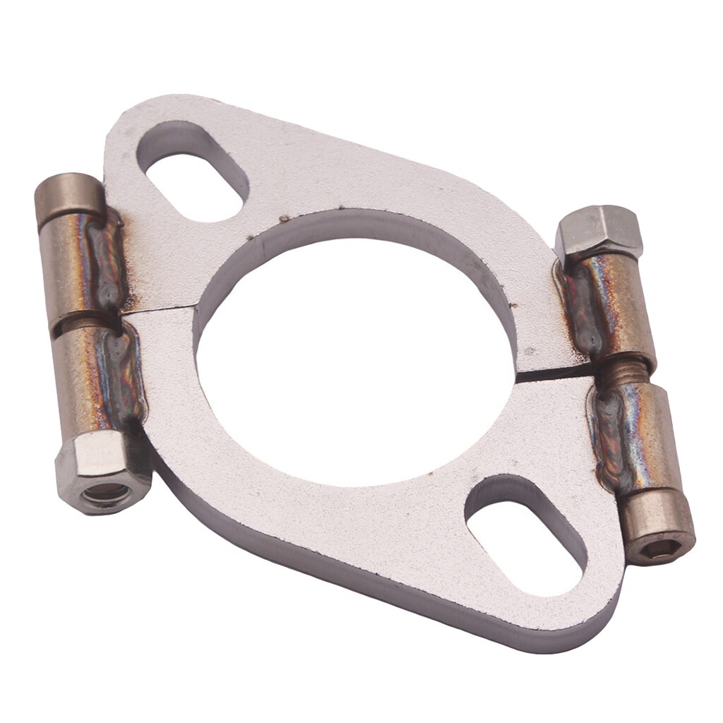 2.0in Mild Steel Exhaust Split Flange Flat Oval Replacement for Car Vehicle