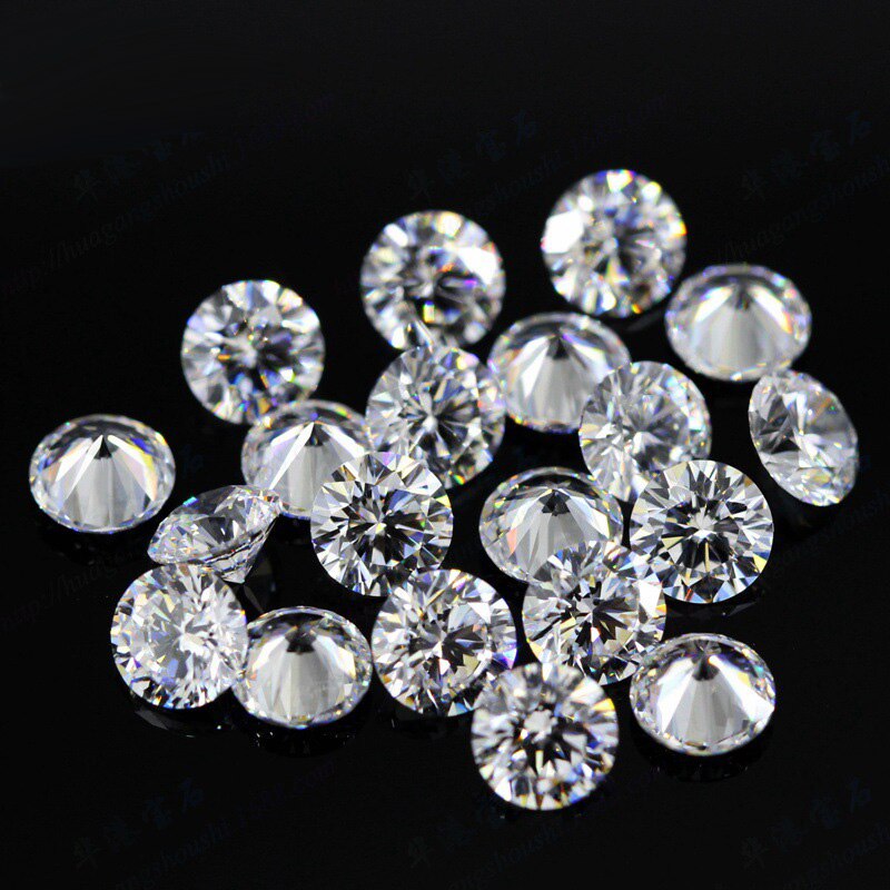 Round Brilliant Cut 0.1ct Carat 3.0mm F Color Moissanite Loose Stone VVS1 Excellent Cut Grade Test Positive Lab Diamond