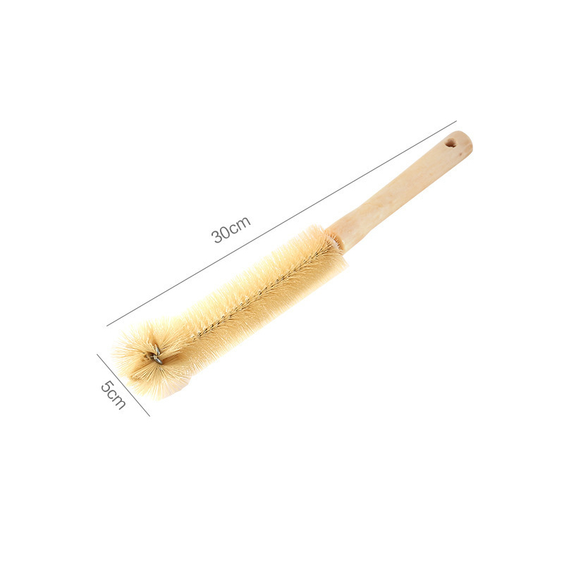 Strumenti per la pulizia della cucina Bottiglie per bevande Lavapavimenti per vetro Spazzola per la pulizia Spazzola per la pulizia delle bottiglie in legno con manico lungo: Blu