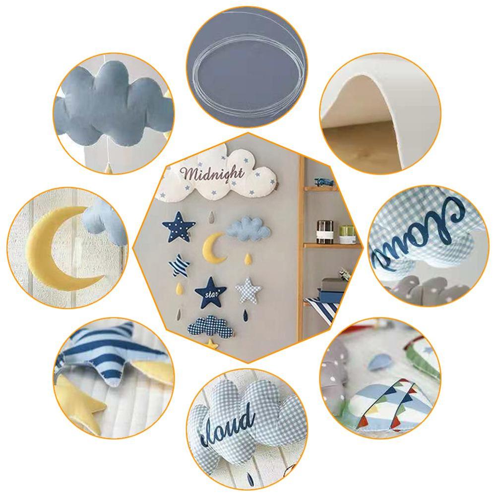 Innowacyjne zawieszki ścienne dzwonki robić łóżeczka dekoracja ścienna dla dzieci styl skandynawski chmura dekoracja rakietowa