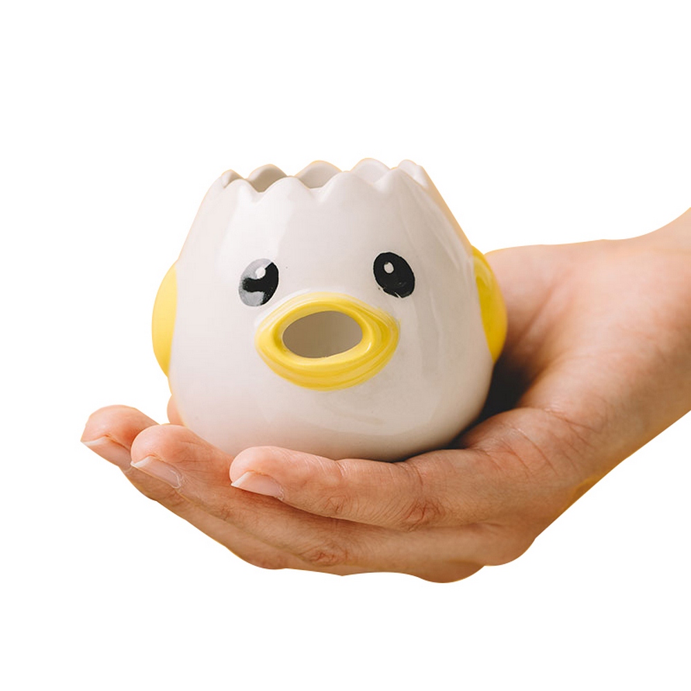 Cute Chicken Ceramic Egg White Separator Egg Yolk Protein Separator Filter Baking Tools Kitchen Accessories Practical