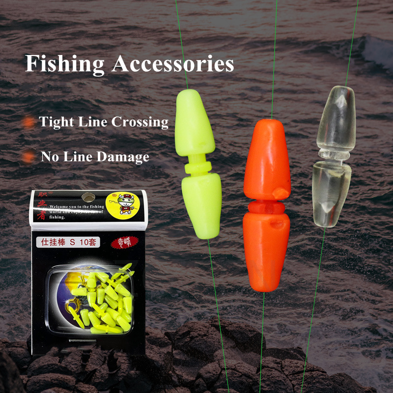 ZYZ 20 pièces/2 sac marie roche pêche flotteur bloqueur arrêt Apo flotteur coulissant vers le bas flotteur pêche ensemble accessoires attirail