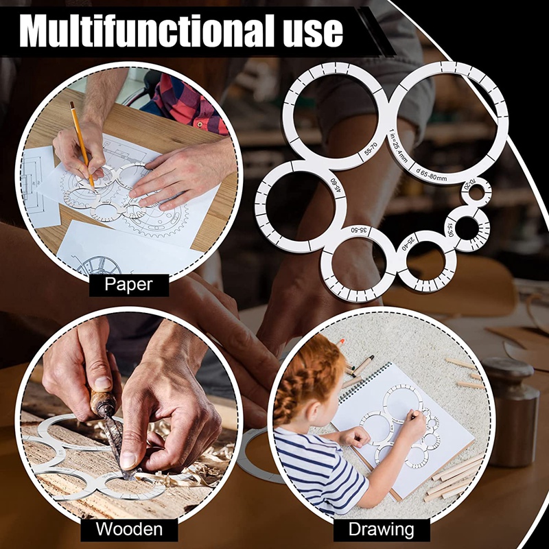 Sv-Lederen Snijgereedschap Hoek Snijden Heerser Metalen Cirkel Sjabloon Leather Corner Punch Ronde Lederen Hoek Snijden Heerser