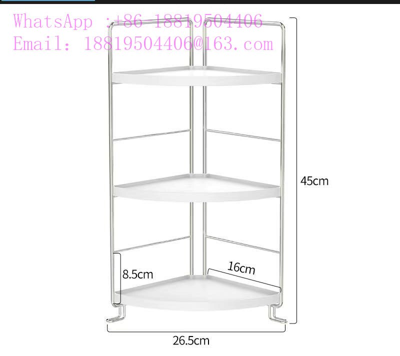 2 Tier Multifunction Stackable Shelf Organizer for Spices Cosmetics Kitchen Bathroom Storage Rack Holder: 3tierTriangleSliver