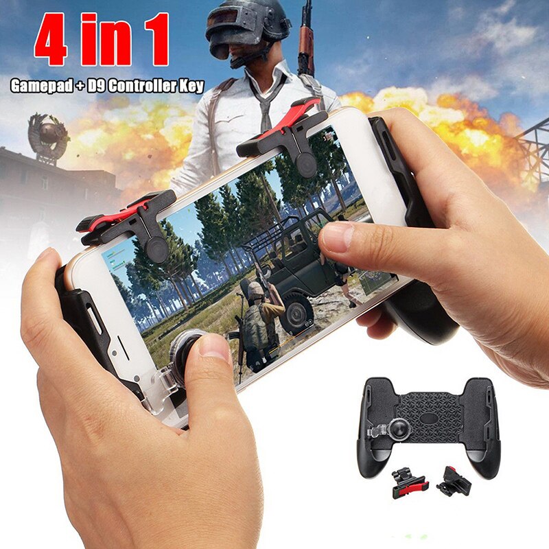 4In1 Mobiele Game Gamepad Joystick Controller Trigger Shooter Sleutel Voor Game